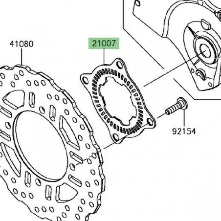 Cible ABS avant Kawasaki Z800 (2013-2016) | Moto Shop 35