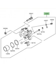 Étrier de frein arrière Kawasaki 430800050DJ