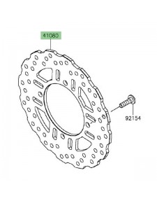 Disque de frein arrière Kawasaki Z800/Z800e (2013-2016) | Réf. 410800576