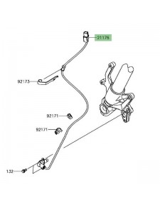 Câble ABS roue avant Kawasaki Z800 ABS (2013-2016) | Réf. 211760752