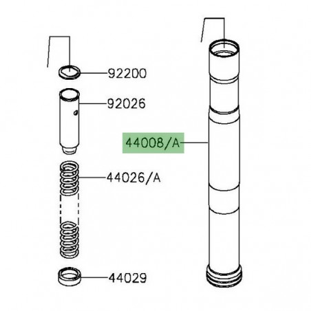 Fourreau de fourche Kawasaki Z800 (2013-2016) | Réf. 440080062499