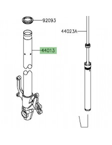 Tube de fourche gauche Kawasaki Z800 ABS (2013-2016) | Moto Shop 35