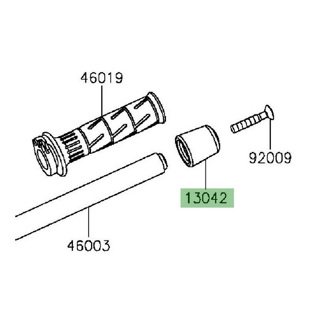 Embout de guidon Kawasaki Z800 (2013-2016)