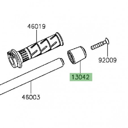 Embout de guidon Kawasaki Z800 (2013-2016) | Réf. 140421005