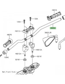 Guidon Kawasaki Z800 (2013-2016) | Réf. 46003058318R