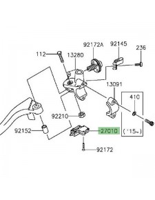 Contacteur d'embrayage Kawasaki 270100729 | Moto Shop 35