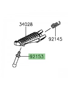 Téton de repose-pieds avant Kawasaki Z800 (2013-2016) | Réf. 921531938