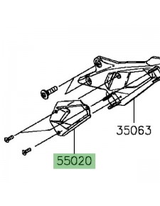 Protection de talon gauche Kawasaki Z800 (2013-2016) | Réf. 550200842