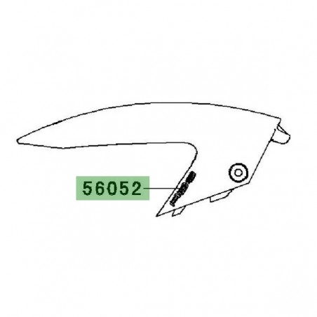 Autocollant "ABS" garde-boue avant Kawasaki Er-6n (2009-2011) | Moto Shop 35