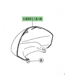 Cuvelage de compteur Kawasaki Er-6n (2009-2011) | Moto Shop 35