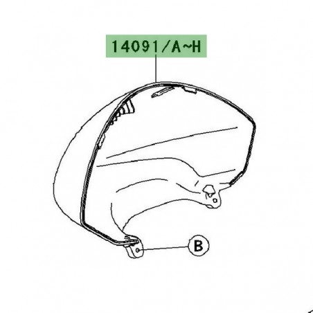Cuvelage de compteur Kawasaki Er-6n (2009-2011) | Moto Shop 35