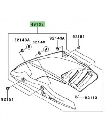 Sabot moteur Kawasaki Er-6n (2009-2011) | Réf. 4910700746Z