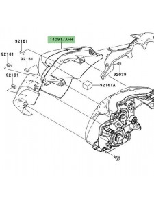 Tête de fourche Kawasaki Er-6n (2009-2011) | Moto Shop 35