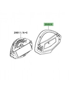 Dessus de compteur Kawasaki Er-6n (2009-2011) | Réf. 250230046