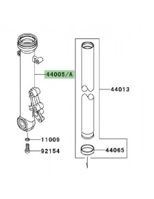 Fourreau de fourche gauche Kawasaki Er-6n (2009-2011) | Moto Shop 35