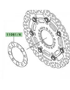 Joint disque de frein avant Kawasaki Er-6n ABS (2009-2010) | Réf. 110610201