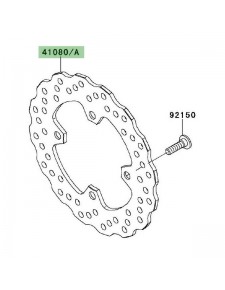 Disque de frein arrière Kawasaki Er-6n (2009-2011) | Réf. 410800162