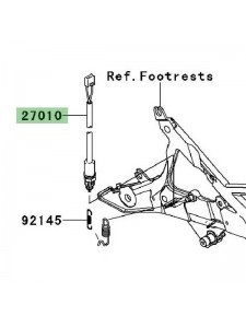 Contacteur de frein arrière Kawasaki 270100095 | Moto Shop 35