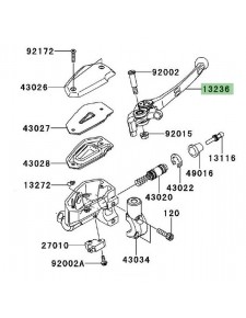 Levier de frein avant Kawasaki Er-6n (2009-2011) | Réf. 132360169