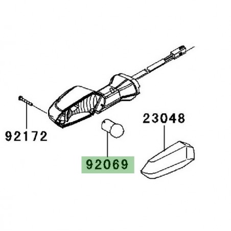 Ampoule (12V/10W) de clignotants arrière Kawasaki Er-6n (2009-2011) | Réf. 920690106