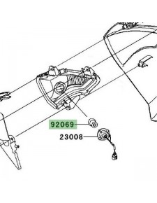 Ampoule (12V/10W) de clignotants avant Kawasaki Er-6n (2009-2011) | Réf. 920690106