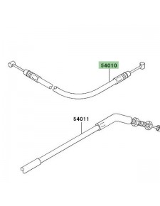 Câble fermeture de selle Kawasaki Z750 (2004-2006) | Réf. 540100001