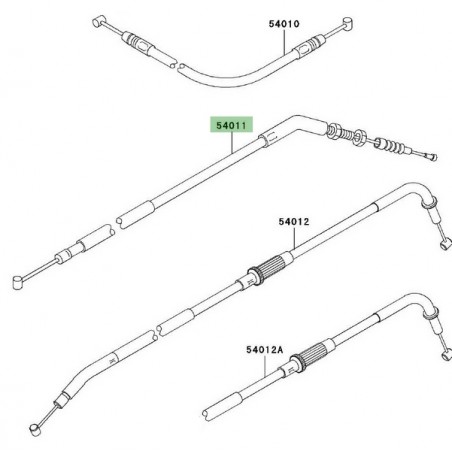 Câble d'embrayage Kawasaki Z750 (2004-2006) | Réf. 540110024