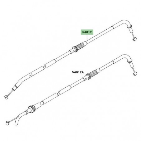 Câble fermeture des gaz Kawasaki Z750 (2004-2006) | Moto Shop 35