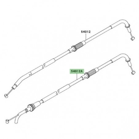 Câble ouverture des gaz Kawasaki Z750 (2004-2006) | Moto Shop 35