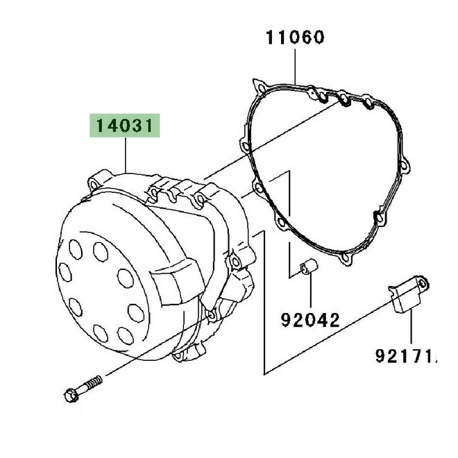 Carte d'alternateur Kawasaki Z750 (2004-2006) | Réf. 140310010