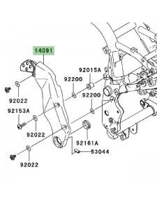 Cache pivot Kawasaki Z750 (2004-2006)