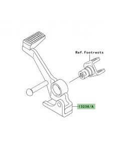 Pédale de frein Kawasaki Z750 (2004-2006) | Moto Shop 35