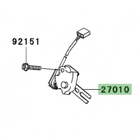 Contacteur de béquille Kawasaki Z750 (2004-2006) | Réf. 270101470