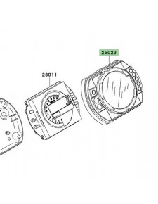 Dessus de compteur Kawasaki Z750 (2004-2006) | Réf. 250230001
