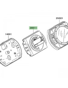 Compteur seul Kawasaki Z750 (2004-2006) | Moto Shop 35