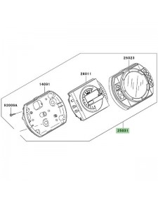 Ensemble compteur Kawasaki Z750 (2004-2006) | Moto Shop 35