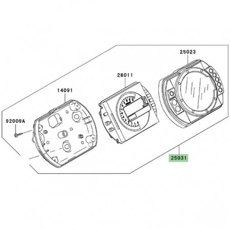Ensemble compteur Kawasaki Z750 (2004-2006) | Moto Shop 35