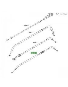 Câble de fermeture des gaz Kawasaki Er-6n (2009-2011) | Réf. 540120241