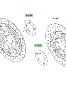 Joint disque de frein avant Kawasaki Z750 (2004-2006) | Réf. 110091754