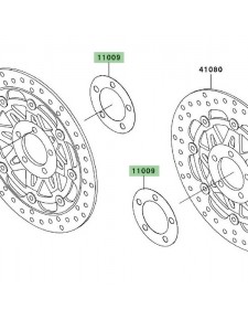 Joint disque de frein avant Kawasaki Z750 (2004-2006) | Réf. 110091754