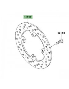 Disque de frein arrière Kawasaki Z750 (2004-2006) | Réf. 410800137