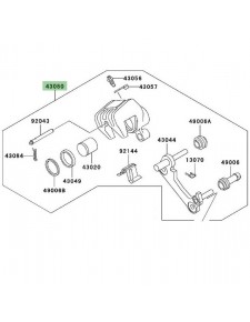 Étrier de frein arrière Kawasaki Z750 (2004-2006) | Réf. 430800085DJ