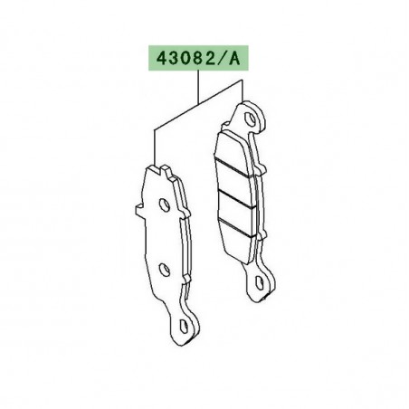 Plaquettes de frein avant Kawasaki Z750 (2004-2006) | Moto Shop 35