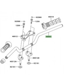 Guidon Kawasaki Z750 (2004-2006) | Moto Shop 35