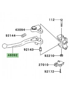 Levier d'embrayage Kawasaki Z750 (2004-2006) | Réf. 460921162