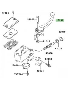 Levier de frein avant Kawasaki Z750 (2004-2006)