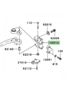 Support de rétroviseur gauche Kawasaki Z750 (2004-2006)