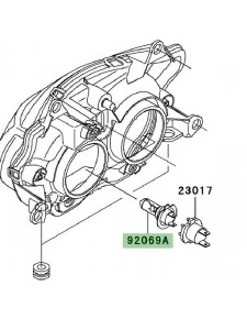 Ampoule H7 optique avant Kawasaki Z750 (2004-2006)