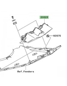 Feu arrière Kawasaki Z750 (2004-2006) | Réf. 230251331