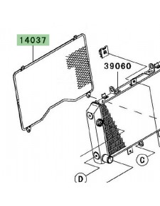 Grille de radiateur Kawasaki Z750 (2004-2006) | Réf. 140371315